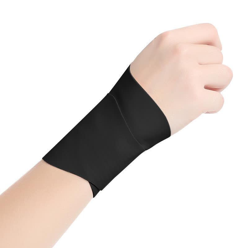 Manchon de compression pour poignet, pour badminton, tennis, sports - Noir - Taille unique - image 8