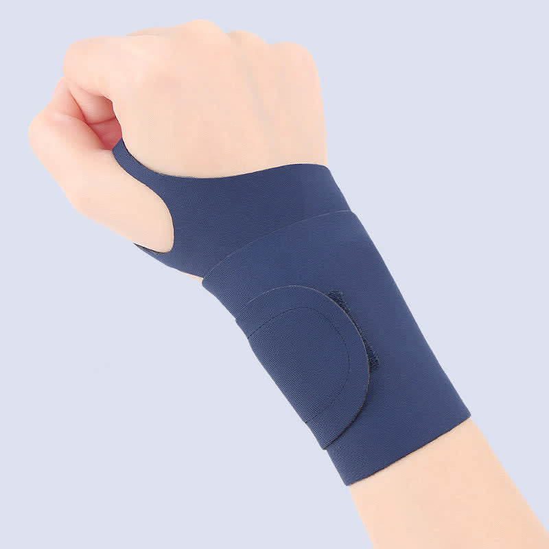 Manchon de compression pour poignet, pour badminton, tennis, sports - Bleu marine - Taille unique - image 10