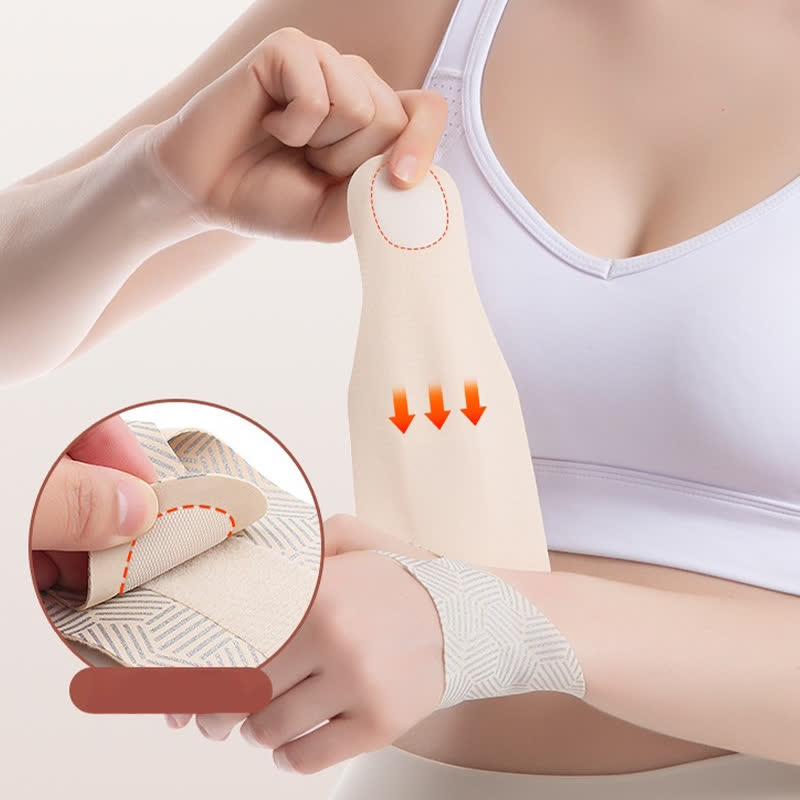 Manchons de poignet ultra-fins à rayures