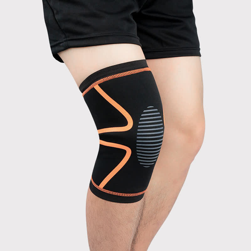 Genouillères de sport à compression anti-collision - Orange - XL - image 4