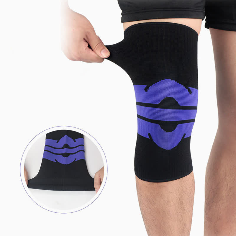 Genouillères de compression respirantes tricotées pour le sport