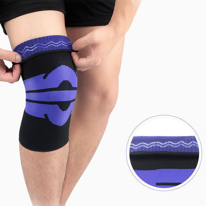 Genouillères de compression respirantes tricotées pour le sport