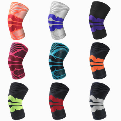 Genouillères de compression respirantes tricotées pour le sport