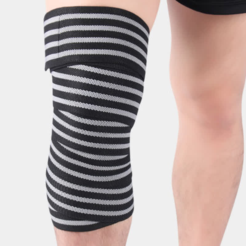 Genouillères de sport réglables à bande élastique - Gris - Taille unique - image 5