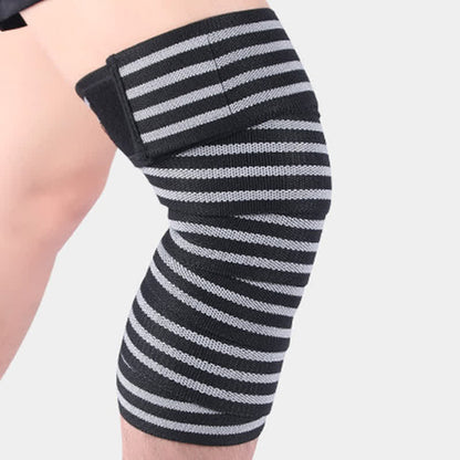 Genouillères de sport réglables à bande élastique