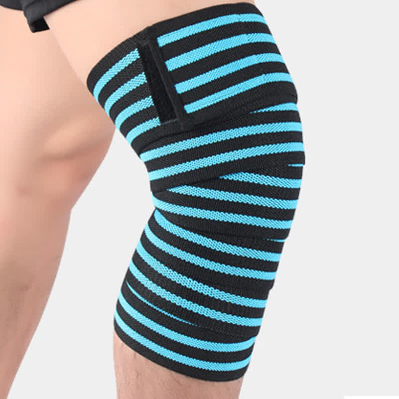 Genouillères de sport réglables à bande élastique