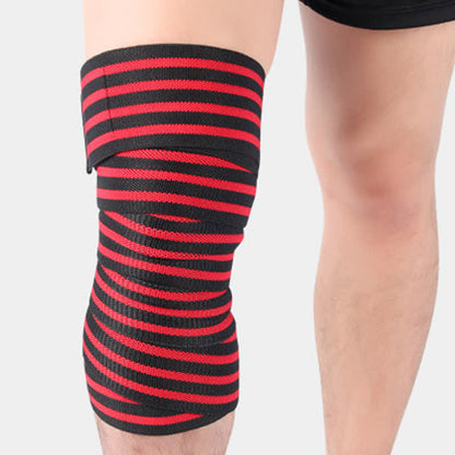 Genouillères de sport réglables à bande élastique - Rouge - Taille unique - image 3