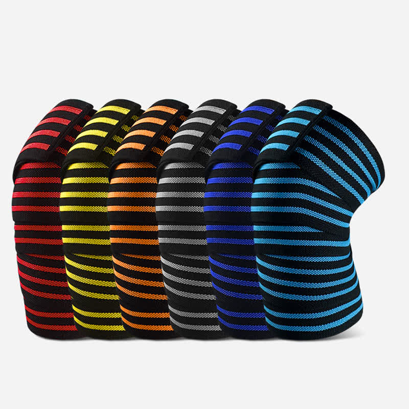 Genouillères de sport réglables à bande élastique