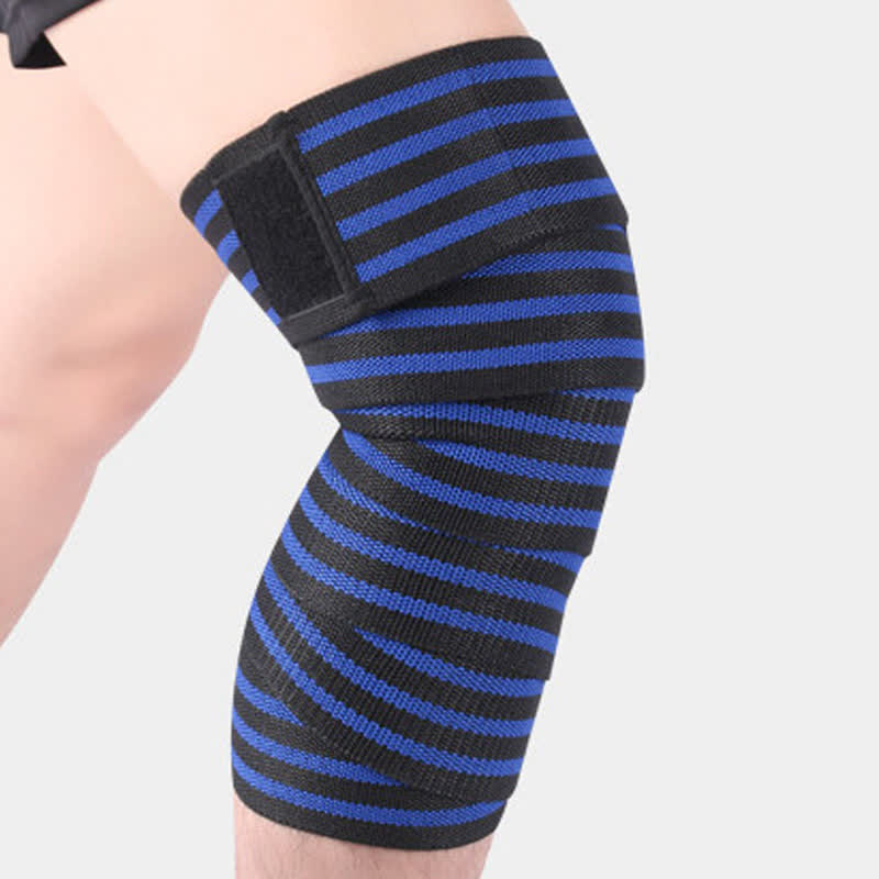 Genouillères de sport réglables à bande élastique