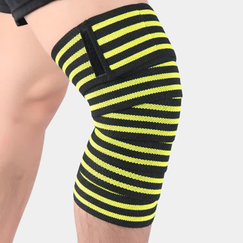 Genouillères de sport réglables à bande élastique