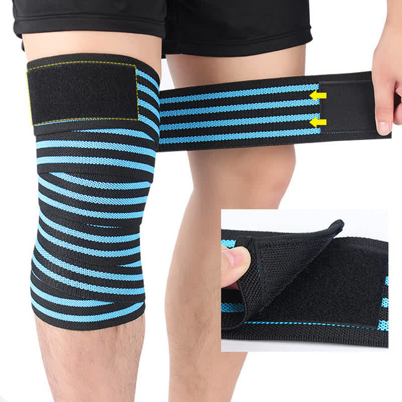 Genouillères de sport réglables à bande élastique