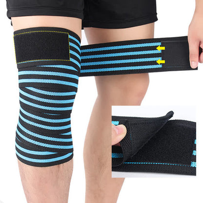 Genouillères de sport réglables à bande élastique