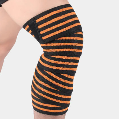 Genouillères de sport réglables à bande élastique