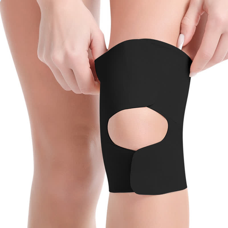 Genouillères de sport légères et réglables avec Velcro - Noir - L/XL - image 7
