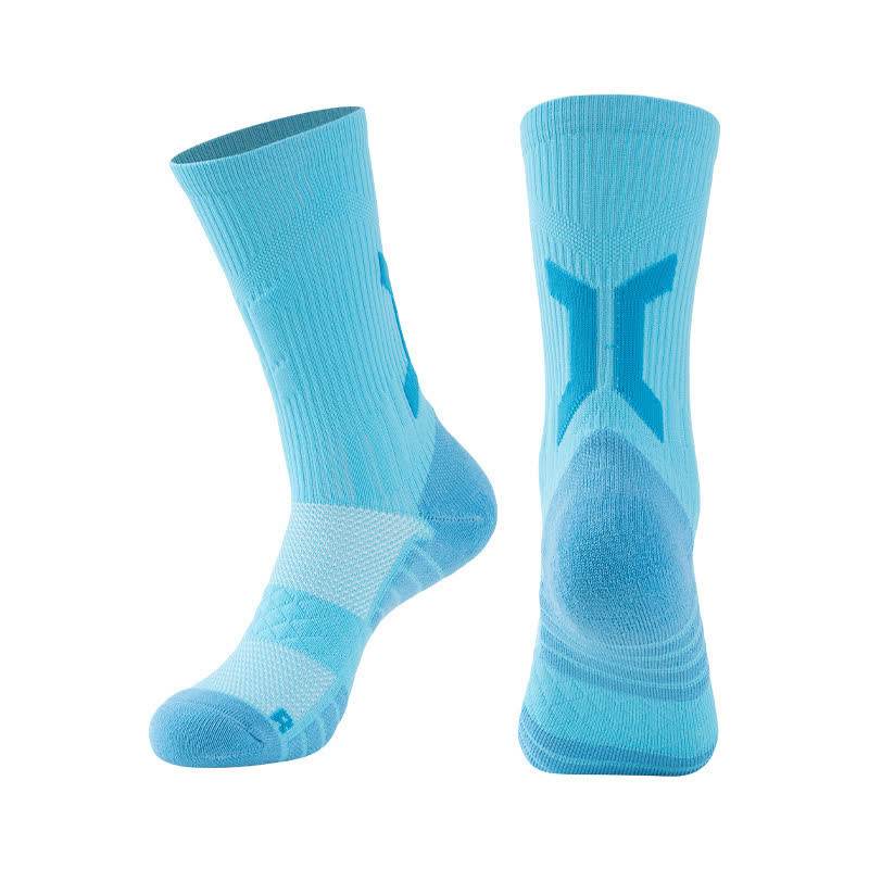 Chaussettes de sport respirantes à compression (5 paires) - Bleu - EU40-45 (US7-11) - image 3