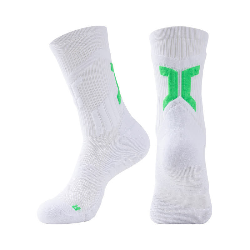 Chaussettes de sport respirantes à compression (5 paires) - Blanc - EU40-45 (US7-11) - image 8