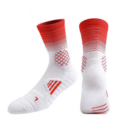Chaussettes de compression Gradient Sports Quarter (7 paires) - Blanc et rouge - EU37-45 (US4-11) - image 9