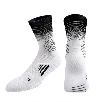 Chaussettes de compression Gradient Sports Quarter (7 paires) - Blanc et noir - EU37-45 (US4-11) - image 10