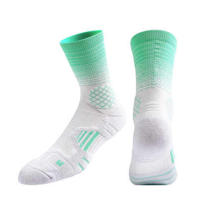 Chaussettes de compression Gradient Sports Quarter (7 paires) - Blanc et vert - EU37-45 (US4-11) - image 8