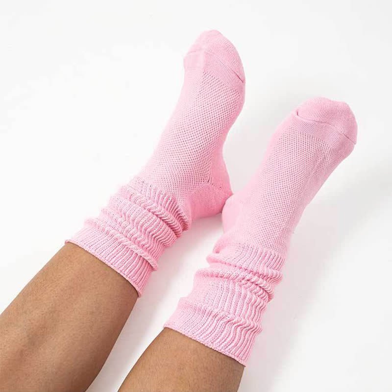 Chaussettes hautes en maille respirante - image 5