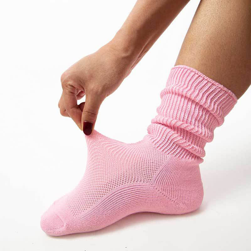 Chaussettes hautes en maille respirante