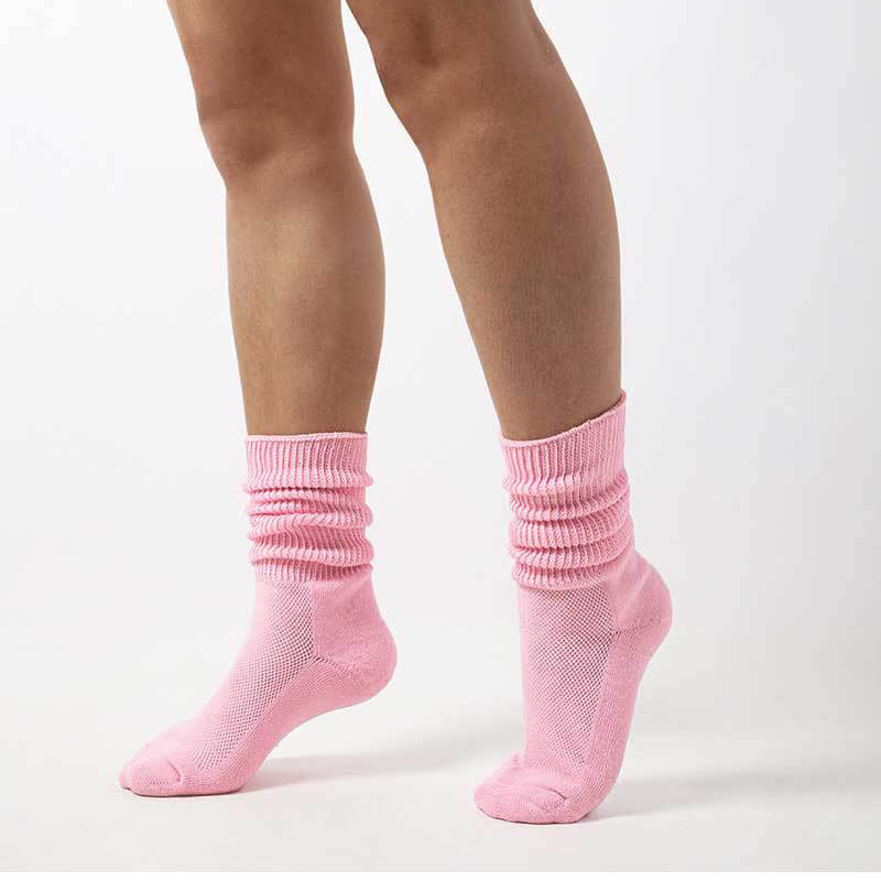 Chaussettes hautes en maille respirante