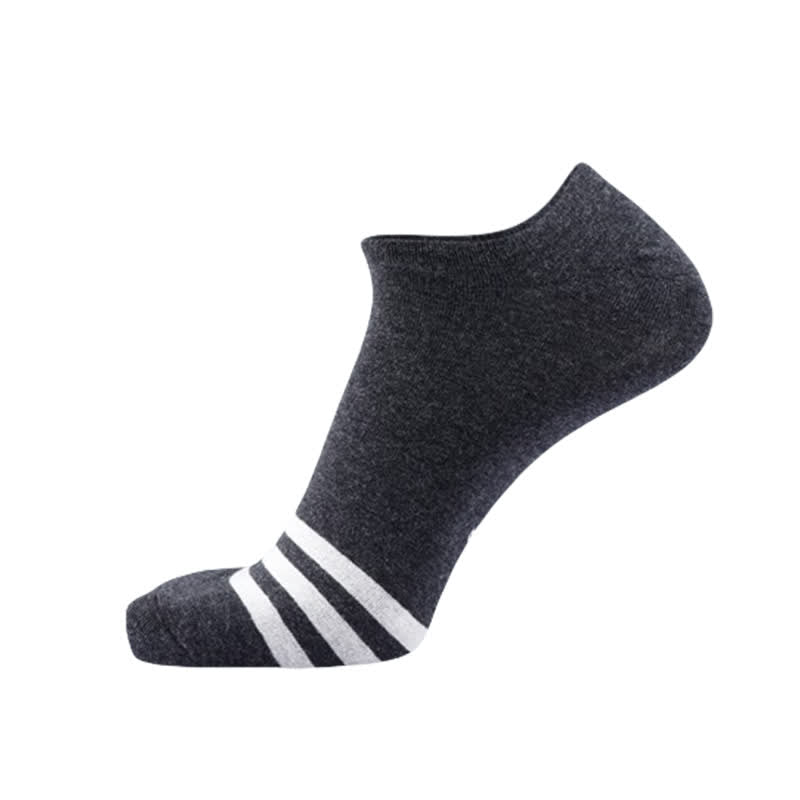 Chaussettes invisibles confortables en coton (5 paires) - Gris foncé - EU43-50 (US9-15) - image 6