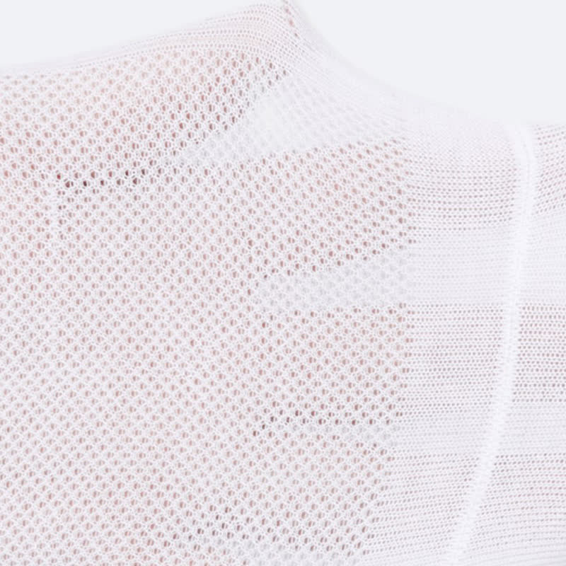 Chaussettes invisibles en coton à revers rayé (5 paires) - image 2