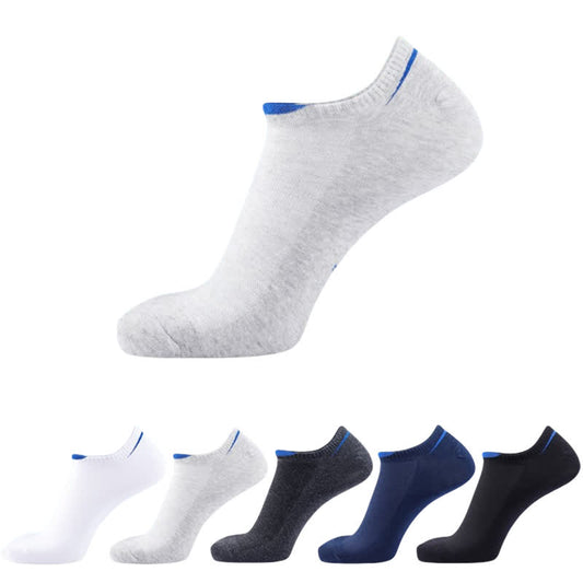 Chaussettes invisibles en maille fine (5 paires) - Multicolore - EU43-50 (US9-15) - image 0