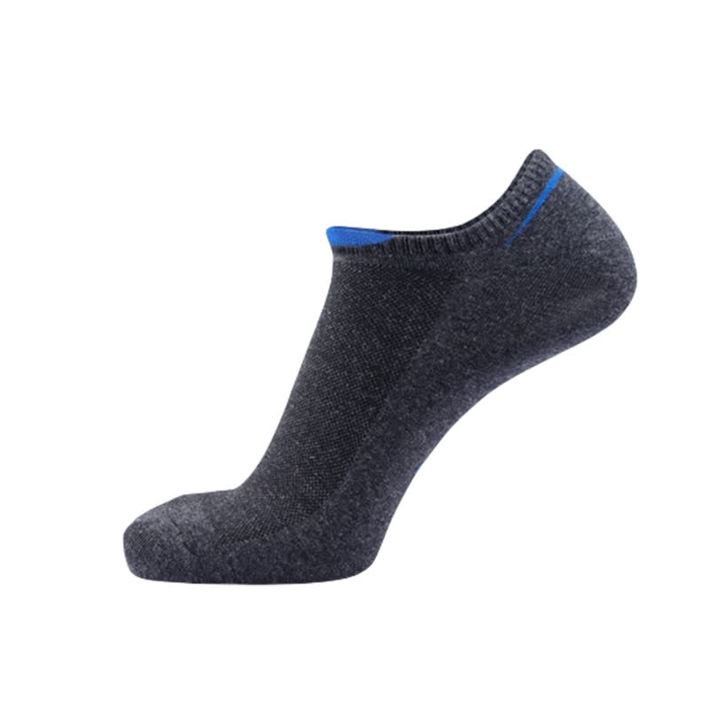 Chaussettes invisibles en maille fine (5 paires) - Gris foncé - EU43-50 (US9-15) - image 6