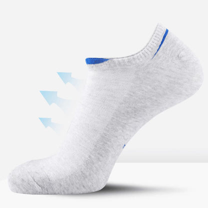 Chaussettes invisibles en maille fine (5 paires) - Gris clair - EU43-50 (US9-15) - image 4