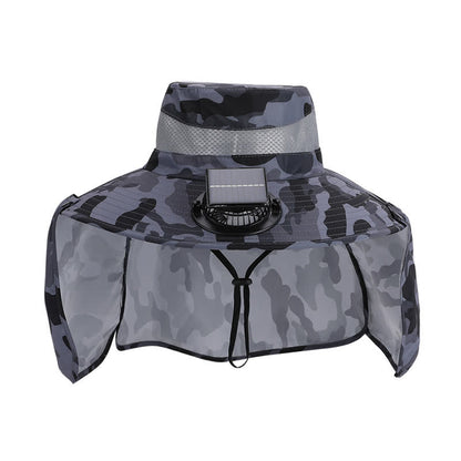Bob camouflage avec rabat de cou et ventilateur rechargeable (lot de 2)