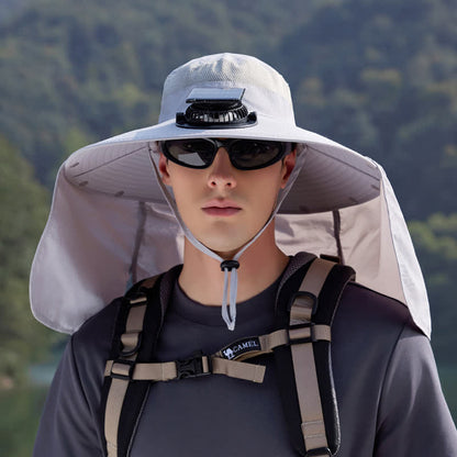 Chapeau bob rechargeable pour l'extérieur avec rabat pour le cou (lot de 2)