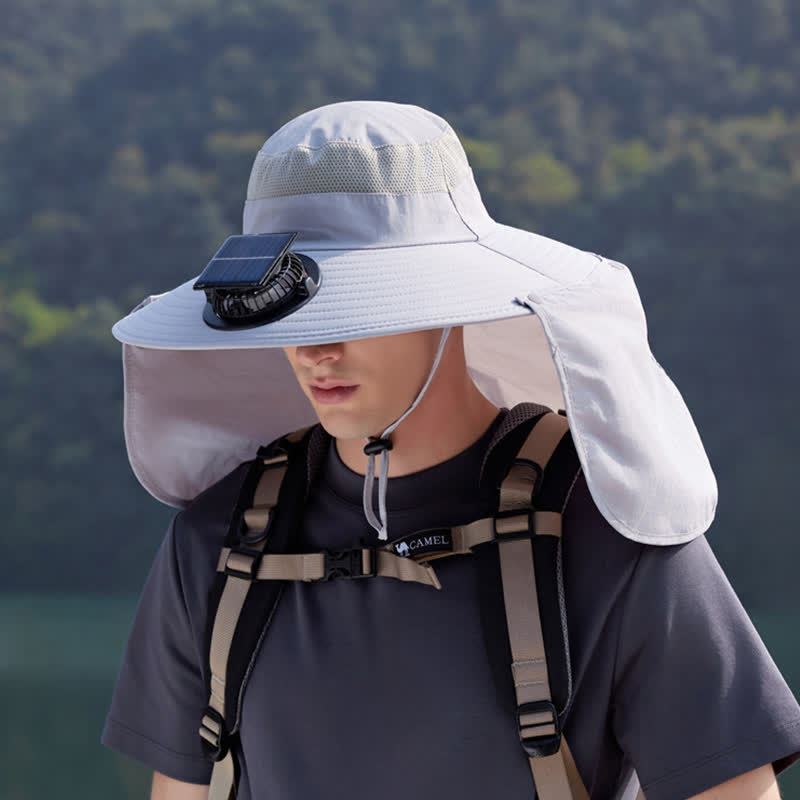 Chapeau bob rechargeable pour l'extérieur avec rabat pour le cou (lot de 2)