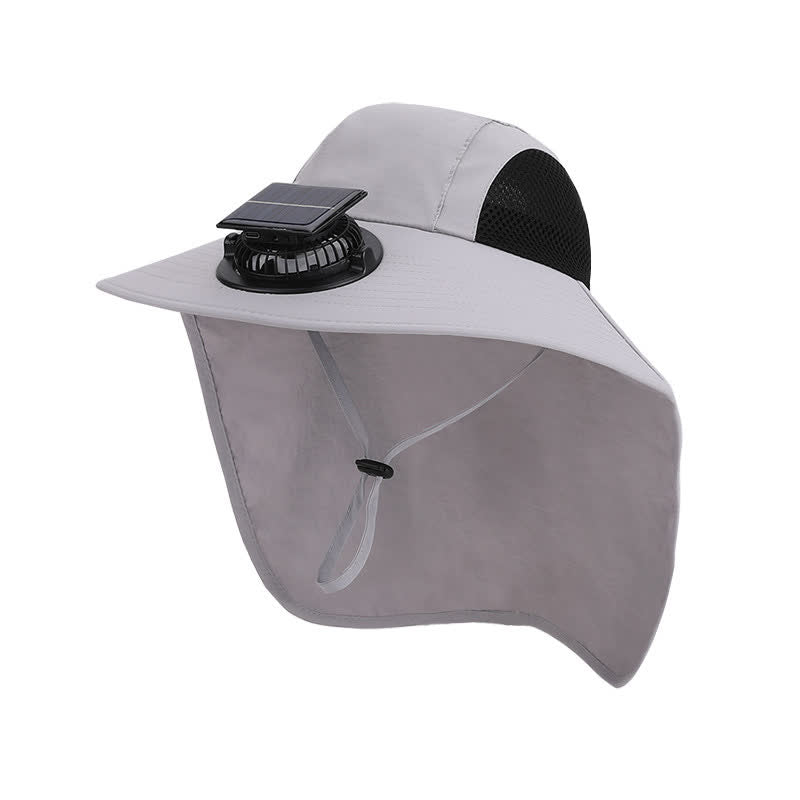 Chapeau bob respirant avec ventilateur rechargeable d'extérieur - image 8