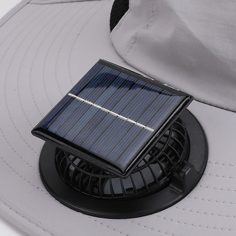 Chapeau bob respirant avec ventilateur rechargeable d'extérieur - image 9