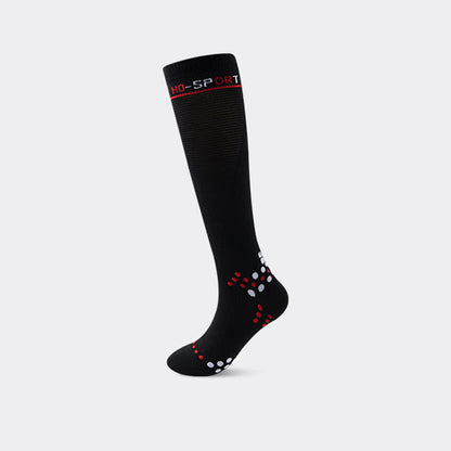 Chaussettes de compression hautes à motif géométrique (4 paires)