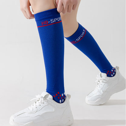 Chaussettes de compression hautes à motif géométrique (4 paires)
