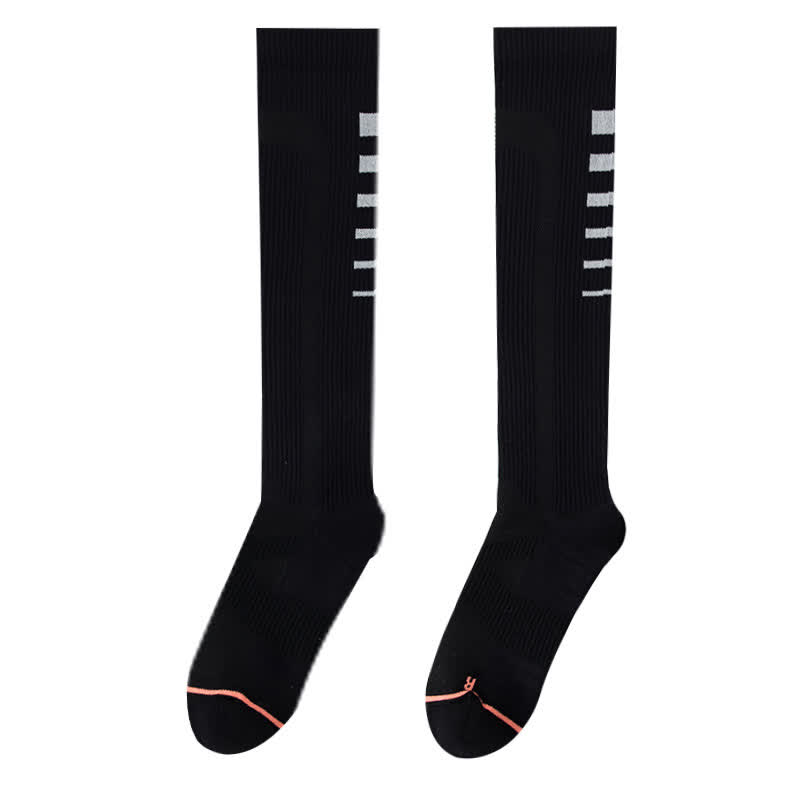 Chaussettes de compression hautes à imprimé graphique (6 paires) - Noir - EU36-40 (US3-7) - image 12