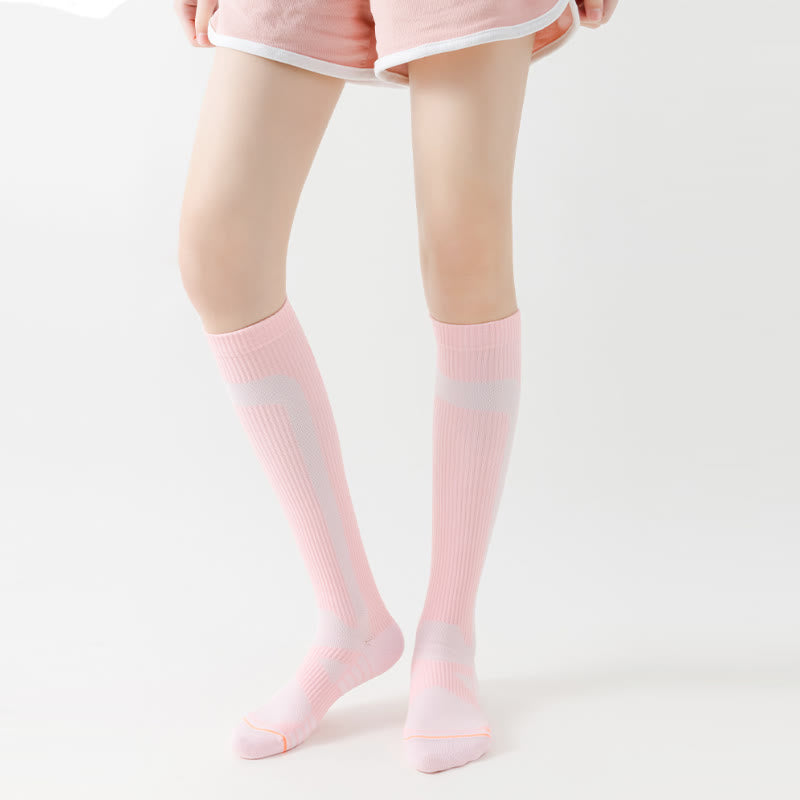 Chaussettes de compression hautes à imprimé graphique (6 paires)