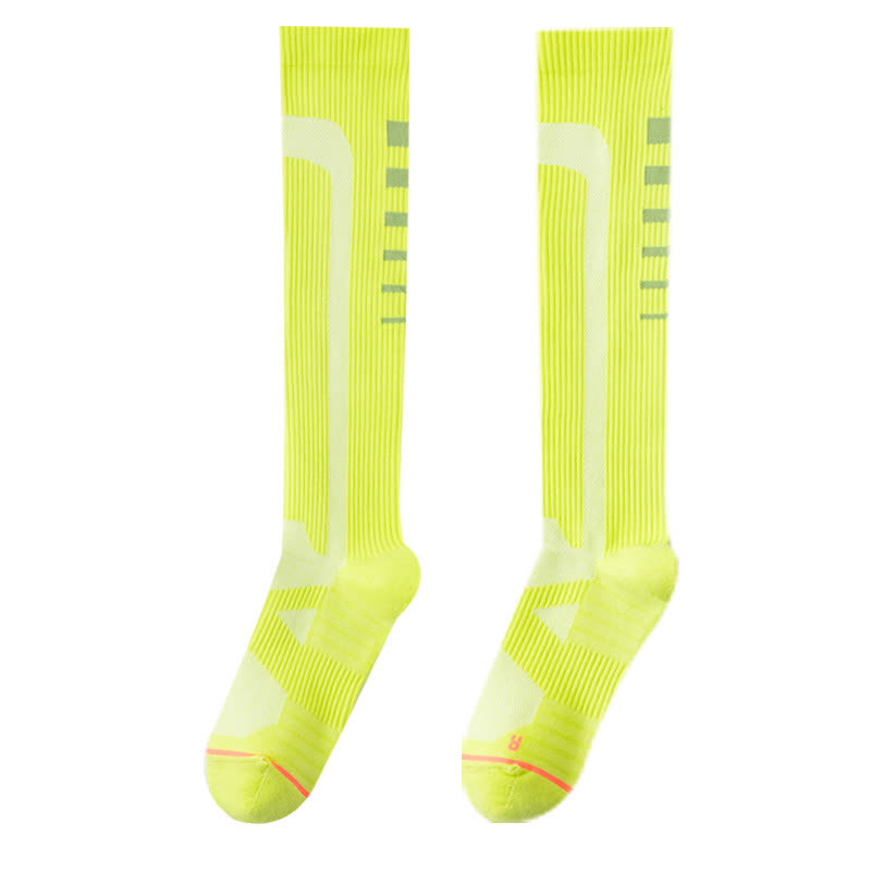 Chaussettes de compression hautes à imprimé graphique (6 paires) - Vert - EU36-40 (US3-7) - image 9