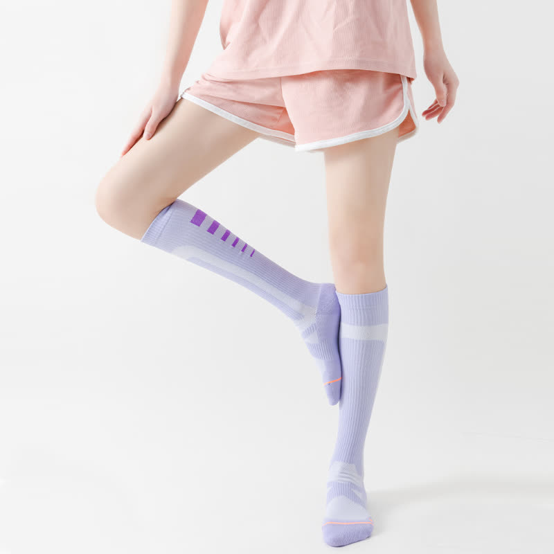 Chaussettes de compression hautes à imprimé graphique (6 paires)