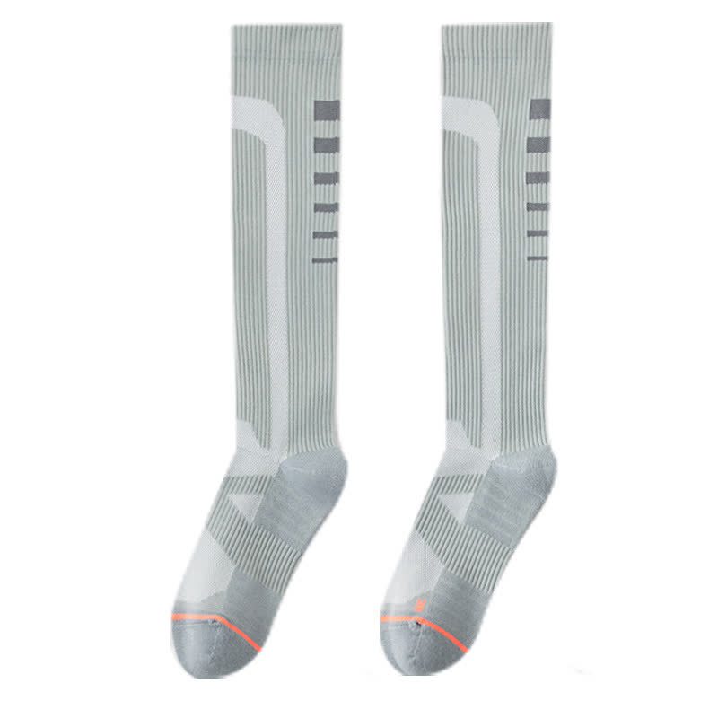 Chaussettes de compression hautes à imprimé graphique (6 paires)