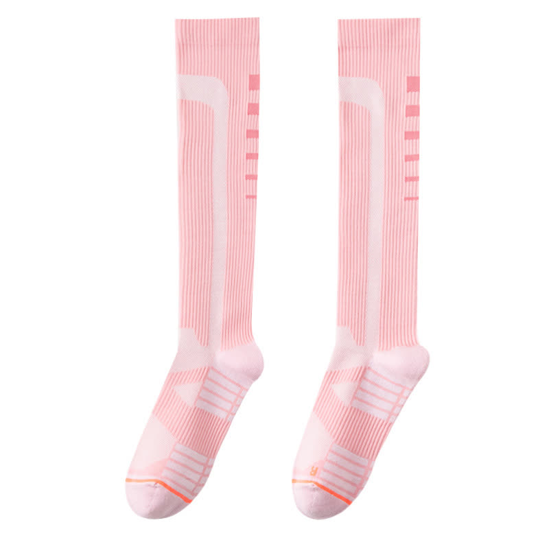 Chaussettes de compression hautes à imprimé graphique (6 paires)
