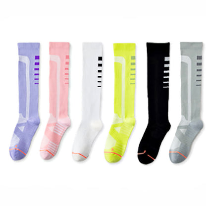 Chaussettes de compression hautes à imprimé graphique (6 paires)