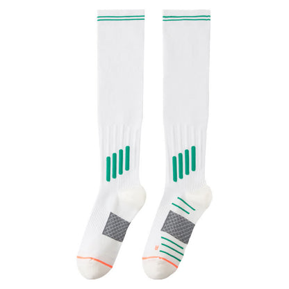 Chaussettes de sport à rayures et à compression (6 paires) - Blanc - EU36-40 (US3-7) - image 12