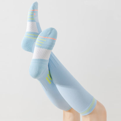 Chaussettes de sport à rayures et à compression (6 paires)