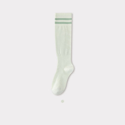 Chaussettes de compression hautes respirantes à rayures (5 paires) - Vert clair - EU36-40 (US3-7) - image 8