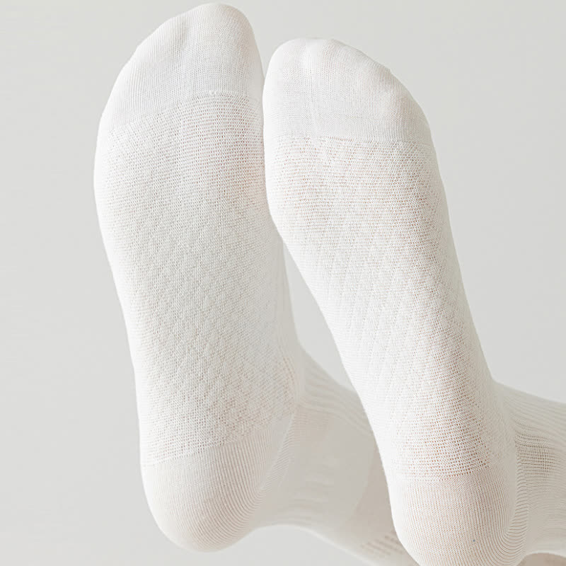 Chaussettes de compression hautes respirantes à rayures (5 paires)