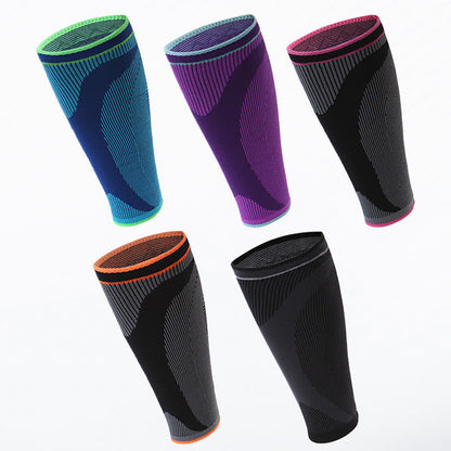 Manchons de compression élastiques tricotés pour mollets